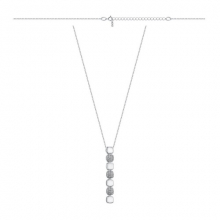 Колье из серебра с фианитами, р.40-45 (арт. 901042793)