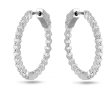 Серьги из серебра с фианитами (арт. 655789)