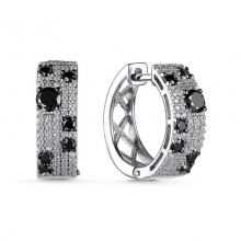 Серьги из серебра с фианитами (арт. 902022110)
