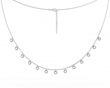 Колье из серебра с фианитами (арт. 659131)