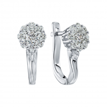 Серьги из белого золота с бриллиантами (арт.ЗС-89267)