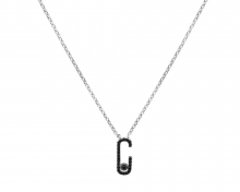 Колье из серебра с фианитами, р. 45-50 (арт. 646112)
