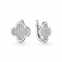 Серьги из серебра с фианитами (арт. 901022026)
