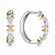 Серьги из серебра с фианитами (арт. 901022415)
