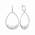 Серьги из серебра с жемчугом (арт. SAE5401_SR_WM_WG)