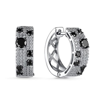 Серьги из серебра с фианитами (арт. 902022110)
