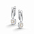 Серьги из серебра с бриллиантами (арт. 02-5473/000Б-00)