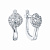 Серьги из белого золота с бриллиантами (арт. ЗС-91886-I)