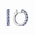 Серьги из серебра с фианитом (арт. 02-2142/0ТЗК-00)