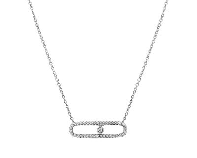 Колье из серебра с фианитами (арт. 641152)