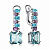 Серьги из серебра с фианитами (арт. 02-3476/ЮСТБ-00)