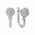 Серьги из белого золота с бриллиантами (арт.ЗС-89267)