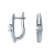 Серьги из белого золота с бриллиантом (арт.ЗС-90365-I)