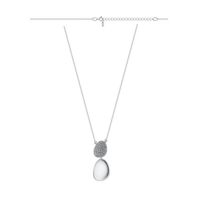 Колье из серебра с фианитами, р. 45-50 (арт. 901042792)