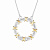 Колье из серебра с фианитами, р.40-45 (арт. 901042415)