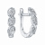 Серьги из белого золота с бриллиантами (арт. ЗС-91866-I)