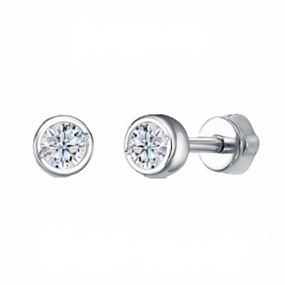 Серьги пусеты из серебра (арт. 658782)