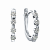 Серьги из белого золота с бриллиантами (арт. ЗС-91666-I)