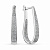 Серьги из серебра с фианитами (арт. 901022871)