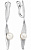 Серьги из серебра с жемчугом (арт. 52106S1)
