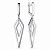 Серьги из серебра с фианитами (арт. 02-3883/00КЦ-00)