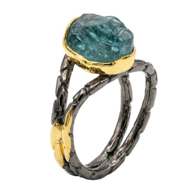 Кольцо из серебра с апатитом (арт. 36К159313)