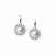 Серьги из белого золота с жемчугом и бриллиантами (арт. 25380)