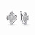 Серьги из серебра с фианитами (арт. 901022026)